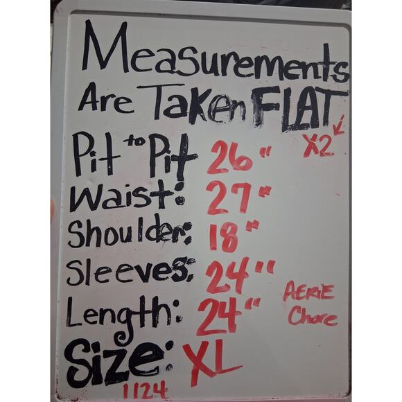 Aerie Womens size XL Canvas Button Up Lifestyle Academia Cropped Chore Jacket - Picture 5 of 9